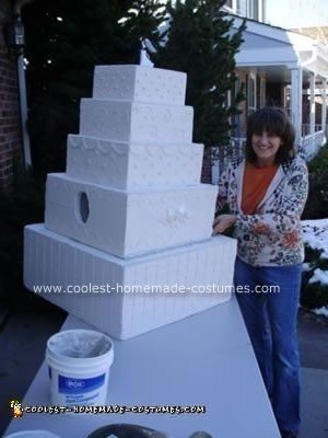 Homemade Wedding Cake Halloween Costume Idea