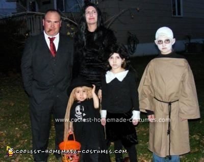 Homemade Addams Family Costume