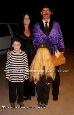 Homemade Addams Family Costume
