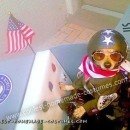 Homemade Air Force Fighter Pilot in Plane Dog Costume