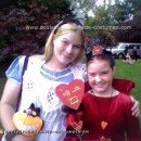 Homemade Alice and the Queen of Hearts Costumes