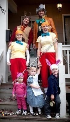 Coolest Homemade Alice in Wonderland Family Costumes