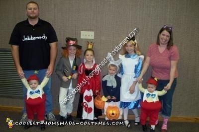 Homemade Alice in Wonderland Theme Group Costumes