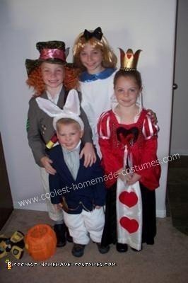 Homemade Alice in Wonderland Theme Group Costumes