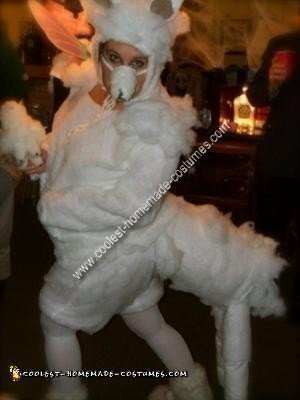 Homemade Alpaca Costume