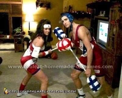 Homemade American Gladiators Couple Costume