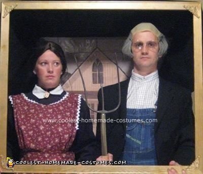 Homemade American Gothic Painting Costume