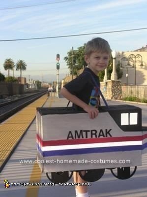 Homemade Amtrak Train Costume