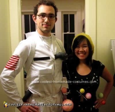 Homemade Astronaut and Solar System Couple Costume