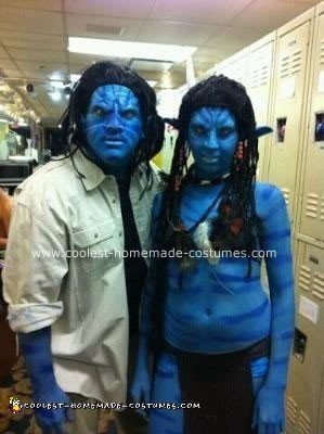 Homemade Avatar Couple Halloween Costume Idea