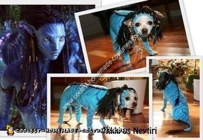 Homemade Avatar Dog Costume