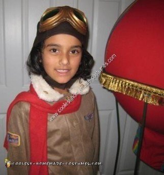 Homemade Aviator in a Hot Air Balloon Halloween Costume Idea