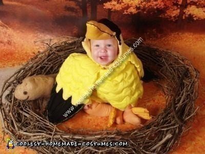 Homemade Baby Bird Costume