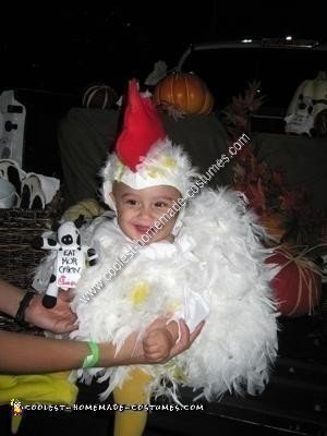 Homemade Baby Chicken Costume