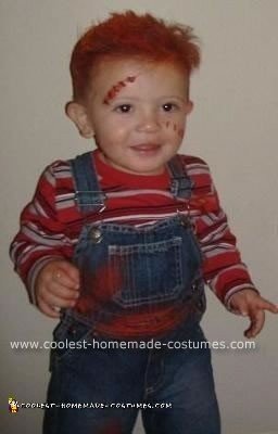 Homemade Baby Chucky and Bride of Chucky Costume