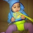 Homemade Baby Gloworm Costume