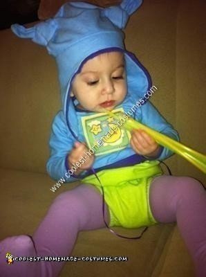 Homemade Baby Gloworm Costume