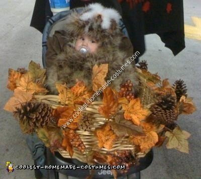 Homemade Baby Owl in a Nest Unique Halloween Costume Idea