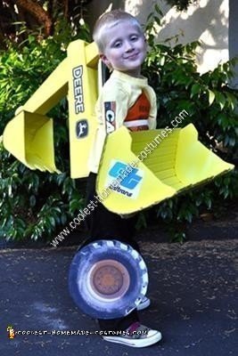 Homemade Backhoe Halloween Costume