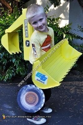 Homemade Backhoe Halloween Costume