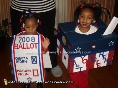 Homemade Ballot and Ballot Box Costume