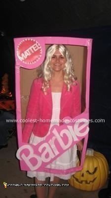 Homemade Barbie in a Box Costume