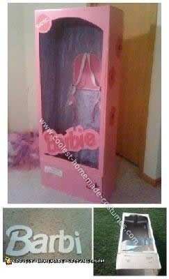 Homemade Barbie in a Box Costume