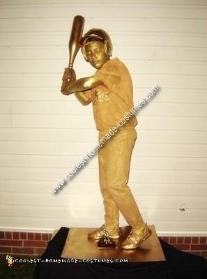 Homemade Baseball Trophy Costume