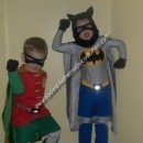 Homemade Batman and Robin Couple Costumes