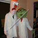 Homemade Beaker and Doctor Bunsen Couple Costume