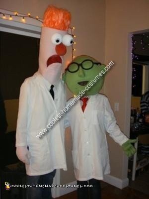 Homemade Beaker and Doctor Bunsen Couple Costume