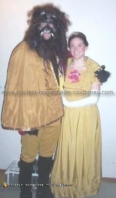 Homemade Beauty and the Beast Costume