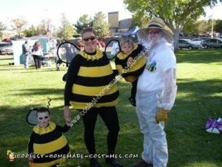 Homemade Bee Family Costume