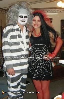 Homemade Beetlejuice and Lydia Costume