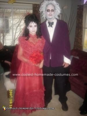 Homemade BeetleJuice and Lydia Costumes