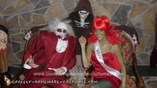 Homemade Beetlejuice and Miss Argentina DIY Halloween Costumes