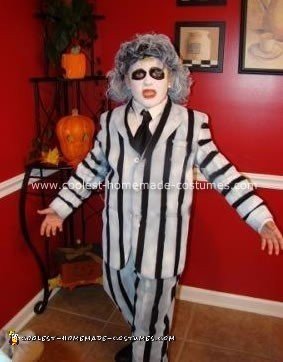 Homemade Beetlejuice Halloween Costume