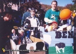 Homemade Ben and Jerry's Banana Split Wheelchair Costume