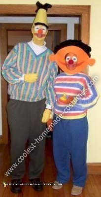 Homemade Bert and Ernie Costumes