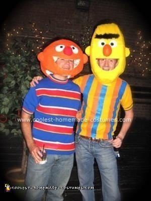 Homemade Bert and Ernie Couple Costume