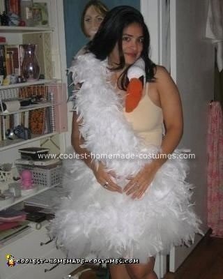 Homemade Bjork Swan Dress Costume