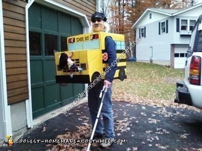 Homemade Blind School Bus Driver Halloween Costume