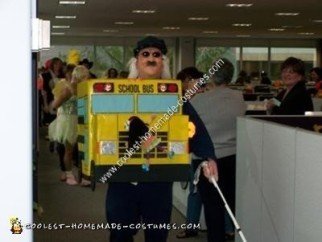 Homemade Blind School Bus Driver Halloween Costume