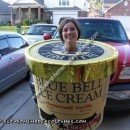 Homemade Blue Bell Ice Cream Costume