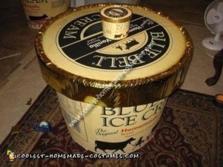 Homemade Blue Bell Ice Cream Costume