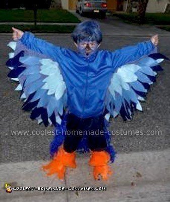 Homemade Blue Bird Halloween Costume