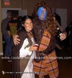 Braveheart and secret Bride with slit throat costume