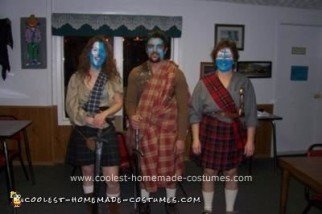 Homemade Bravehearts Army Group Costume