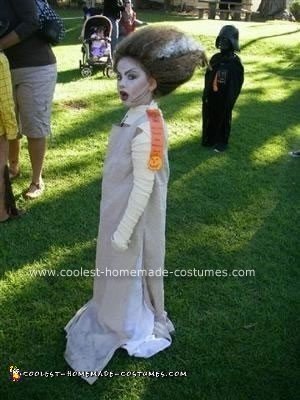 Homemade Bride of Frankenstein Costume