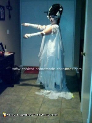 Homemade Bride of Frankenstein Halloween Costume